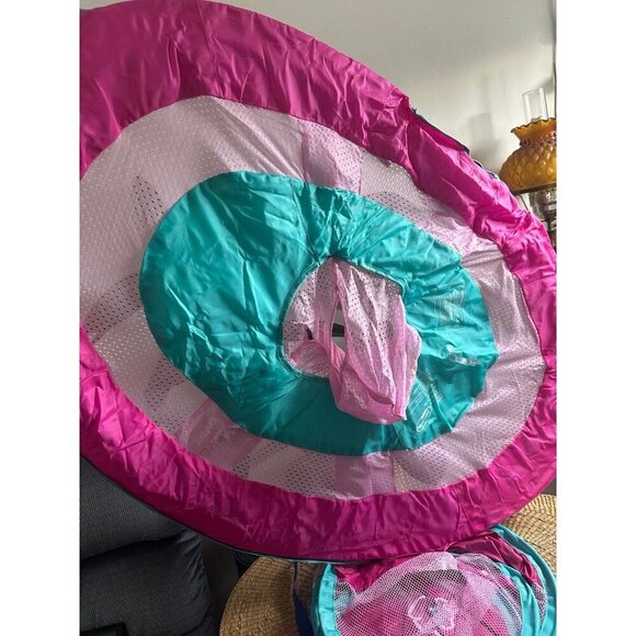 SwimWays Baby Spring Inflatable Round Pool Float w/ Protective Sun Canopy - Picture 5 of 11